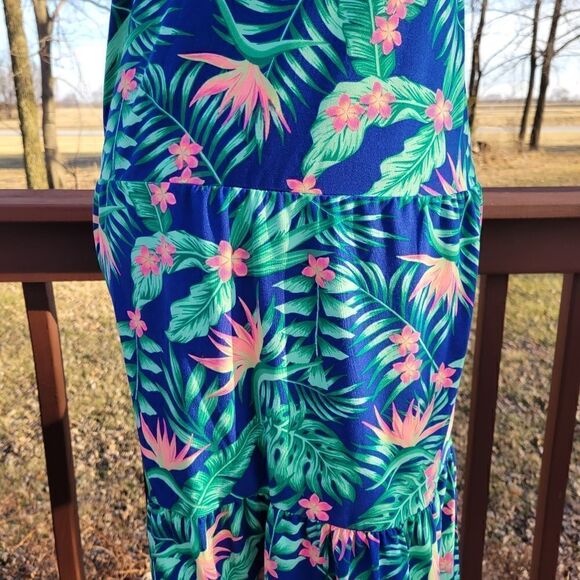 Wonder Nation Girls Smocked Sleeveless Maxi Dress Size 10/12 - Picture 5 of 14